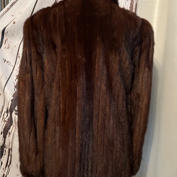 Elegant Brown genuine mink Coat - Picture 3 of 8